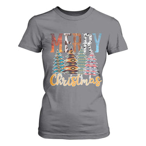 Merry Christmas Native American Xmas Tree T Shirt For Women TS11 Charcoal Print Your Wear
