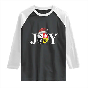 Christmas Native American Joy Medicine Wheel Santa Hat Raglan Shirt TS11 Black White Print Your Wear