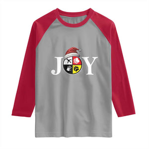 Christmas Native American Joy Medicine Wheel Santa Hat Raglan Shirt TS11 Sport Gray Red Print Your Wear