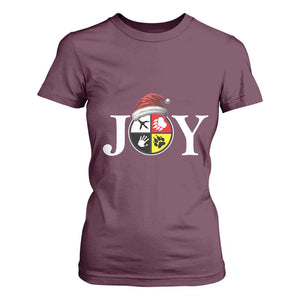Christmas Native American Joy Medicine Wheel Santa Hat T Shirt For Women TS11 Maroon Print Your Wear