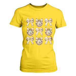Coquette Happy New Year 2025 Gold Bow T Shirt For Women TS11 Daisy Print Your Wear