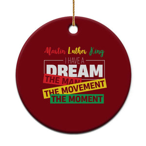 MLK Day I Have A Dream Ceramic Ornament Martin Luther King The Man Movement Moment Black History Month TS11 1pc Red Print Your Wear
