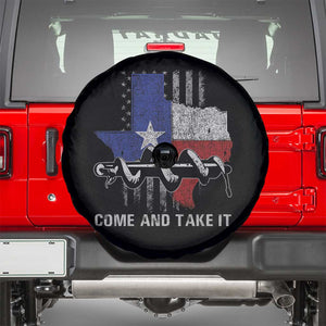 History Of Texas Spare Tire Cover Come And Take It Gonzales Texas Map American Flag TS11 Black Print Your Wear