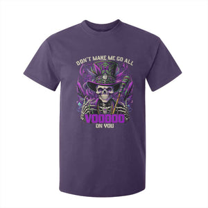 Funny Mardi Gras Voodoo T Shirt For Kid Don't Make Me Go All Voodoo On You New Orleans Witch Doctor TS11 Purple Print Your Wear
