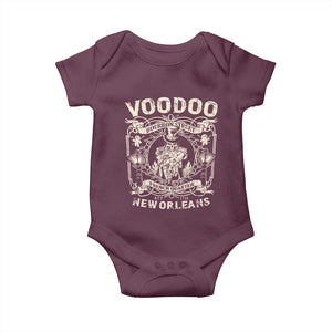 Voodoo Bourbon Street Spooky New Orleans Baby Onesie Voodoo Doctor TS11 Maroon Print Your Wear