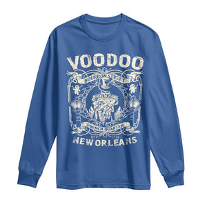 Voodoo Bourbon Street Spooky New Orleans Long Sleeve Shirt Voodoo Doctor TS11 Royal Blue Print Your Wear