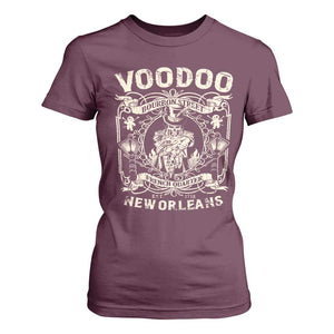 Voodoo Bourbon Street Spooky New Orleans T Shirt For Women Voodoo Doctor TS11 Maroon Print Your Wear
