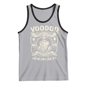 Voodoo Bourbon Street Spooky New Orleans Tank Top Voodoo Doctor TS11 Athletic Heather Black Print Your Wear