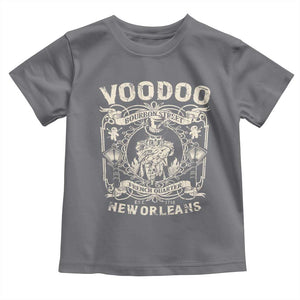 Voodoo Bourbon Street Spooky New Orleans Toddler T Shirt Voodoo Doctor TS11 Charcoal Print Your Wear