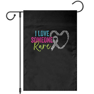 Rare Disease Awareness Garden Flag I Love Someone Rare Zebra Ribbon TS11 Black Print Your Wear