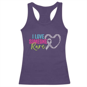 Rare Disease Awareness Racerback Tank Top I Love Someone Rare Zebra Ribbon TS11 Purple Print Your Wear