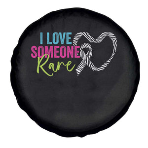 Rare Disease Awareness Spare Tire Cover I Love Someone Rare Zebra Ribbon TS11 Print Your Wear