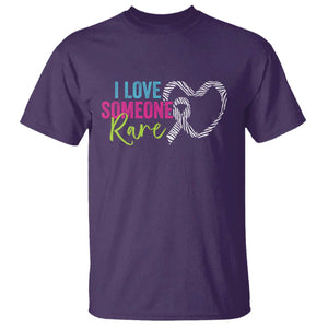 Rare Disease Awareness T Shirt I Love Someone Rare Zebra Ribbon TS11 Purple Print Your Wear