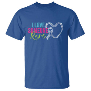 Rare Disease Awareness T Shirt I Love Someone Rare Zebra Ribbon TS11 Royal Blue Print Your Wear