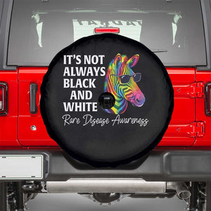 Rare Disease Awareness Spare Tire Cover It Is Not Always Black And White Colorful Zebra TS11 Black Print Your Wear