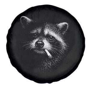 Funny Raccoon Smoking Cigarette Meme Spare Tire Cover Trash Panda Face Y2K Graphic TS11 Print Your Wear