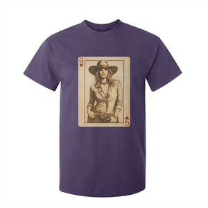 Funny Western Valentine Cowgirl Queen of Hearts Card T Shirt For Kid TS11 Purple Print Your Wear