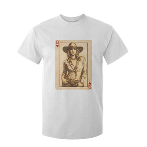 Funny Western Valentine Cowgirl Queen of Hearts Card T Shirt For Kid TS11 White Print Your Wear