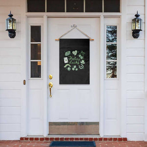 Feeling Lucky St Patricks Day Coquette Shamrock Garden Flag TS11 Print Your Wear