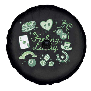 Feeling Lucky St Patricks Day Coquette Shamrock Spare Tire Cover TS11 Print Your Wear
