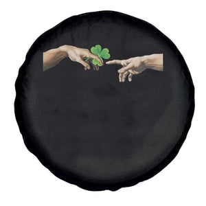 Funny St Patricks Day Shamrock The Creation of Adam Meme Spare Tire Cover TS11 Print Your Wear