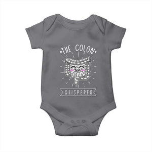 Funny Proctologist Endoscopy Nurse Baby Onesie The Colon Whisperer Endoscope Nurse TS11 Charcoal Print Your Wear