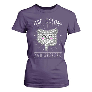Funny Proctologist Endoscopy Nurse T Shirt For Women The Colon Whisperer Endoscope Nurse TS11 Purple Print Your Wear