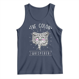 Funny Proctologist Endoscopy Nurse Tank Top The Colon Whisperer Endoscope Nurse TS11 Navy Print Your Wear