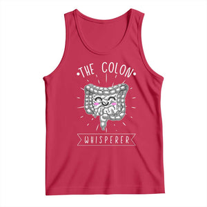 Funny Proctologist Endoscopy Nurse Tank Top The Colon Whisperer Endoscope Nurse TS11 Red Print Your Wear