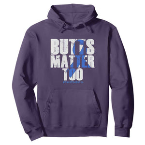 Funny Colon Cancer Awareness Hoodie Butts Matter Too Save The Butts TS11 Purple Print Your Wear