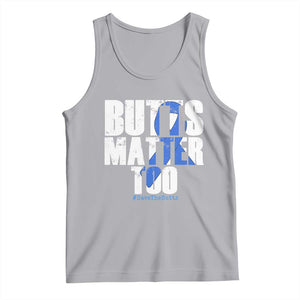 Funny Colon Cancer Awareness Tank Top Butts Matter Too Save The Butts TS11 Athletic Heather Print Your Wear