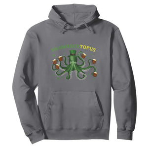 Funny St Patrick's Day Octopus Shamrocktopus Hoodie Irish Beer Mug TS11 Charcoal Print Your Wear