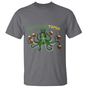 Funny St Patrick's Day Octopus Shamrocktopus T Shirt Irish Beer Mug TS11 Charcoal Print Your Wear