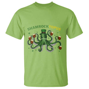 Funny St Patrick's Day Octopus Shamrocktopus T Shirt Irish Beer Mug TS11 Lime Print Your Wear
