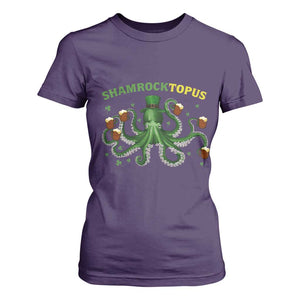 Funny St Patrick's Day Octopus Shamrocktopus T Shirt For Women Irish Beer Mug TS11 Purple Print Your Wear