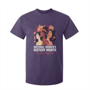 National Women's History Month We Rise Together T Shirt For Kid TS11 Purple Print Your Wear