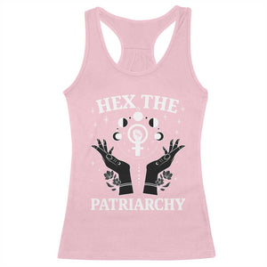 Hex The Patriarchy Racerback Tank Top Feminist Witch Female Symbol TS11 Light Pink Print Your Wear