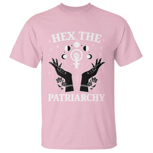 Hex The Patriarchy T Shirt Feminist Witch Female Symbol TS11 Light Pink Print Your Wear