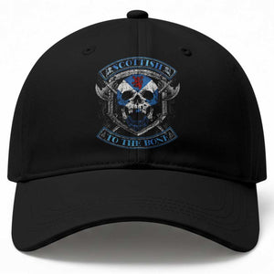 Funny Scottish Viking Baseball Cap Scottish To The Bone Vintage Scottish Lion Rampant Flag Skull TS11 Print Your Wear