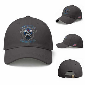 Funny Scottish Viking Baseball Cap Scottish To The Bone Vintage Scottish Lion Rampant Flag Skull TS11 Baseball Cap Universal Fit Dark Gray Print Your Wear