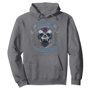 Funny Scottish Viking Hoodie Scottish To The Bone Vintage Scottish Lion Rampant Flag Skull TS11 Charcoal Print Your Wear