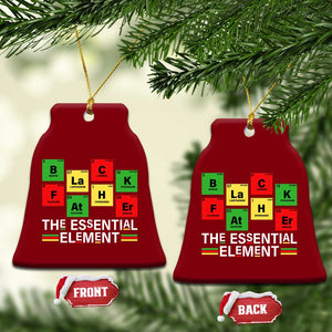 Black Father The Essential Element Ceramic Ornament Father's Day Juneteenth Chemistry Periodic Table TS11 Print Your Wear