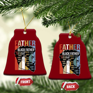 African American Black Father Ceramic Ornament Fathers Day Juneteenth TS11 Print Your Wear