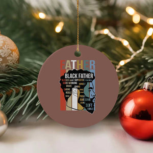 African American Black Father Ceramic Ornament Fathers Day Juneteenth TS11 1pc Mocha Print Your Wear
