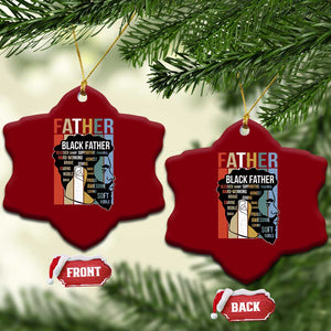 African American Black Father Ceramic Ornament Fathers Day Juneteenth TS11 Print Your Wear