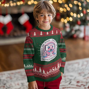 Protect The Dolls Knit Sweatshirt Trans Women Pride Month Butterfly TS11 Christmas Print Your Wear