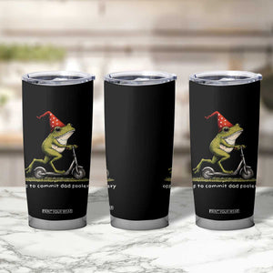 Off To Commit Dad Foolery Tumbler Cup Funny Daddy Frog Scooter Fathers Day TS11 Print Your Wear