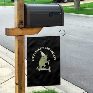 Off To Commit Mom Foolery Garden Flag Funny Mama Frog Scooter Mother's Day TS11 Print Your Wear