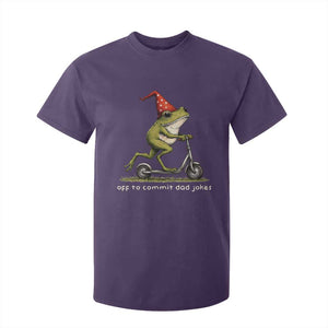 Off To Commit Dad Jokes T Shirt For Kid Funny Daddy Frog Scooter Fathers Day TS11 Purple Print Your Wear