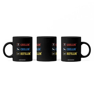 BBQ Lover Coffee Mug Grilling Chillin' Grillin' Refillin' Smoker TS11 Print Your Wear